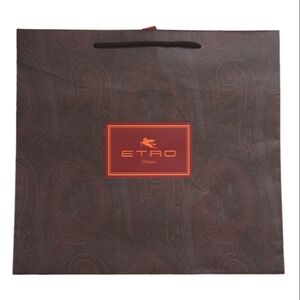 ETRO Large Paper Shopping Gift Bag